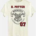 Camiseta Unissex Harry Potter Hogwarts 07 - Off-White - BandUP! 1