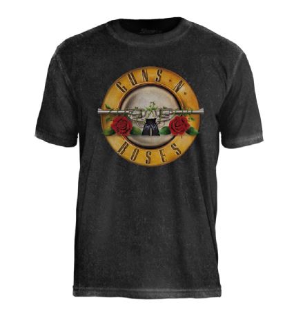Camiseta Especial Guns N' Roses Bullet Logo