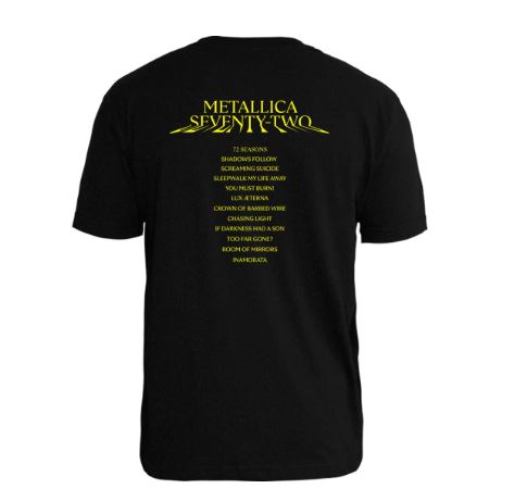 Camiseta Metallica M72 Squared