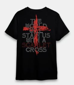 Camiseta Black Veil Brides Scarlet Cross - verso