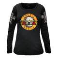 Camiseta Feminina Manga Longa Guns N' Roses Bullet Logo 1