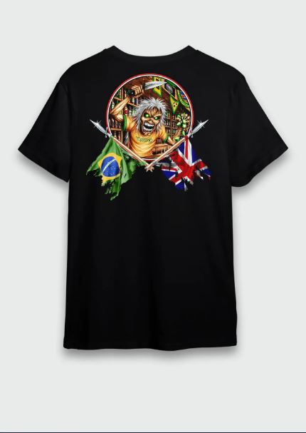 Camiseta Iron Maiden Brasil