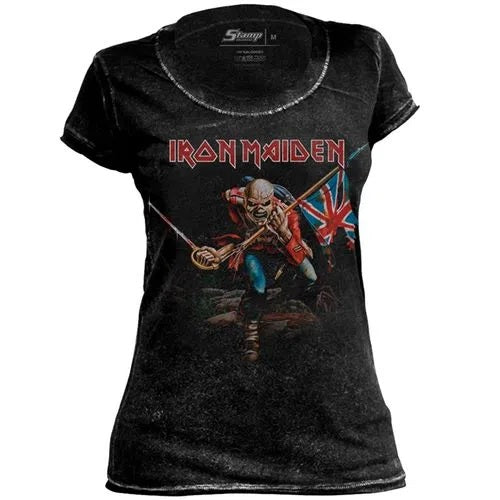 Baby Look Stamp Especial Iron Maiden The Trooper