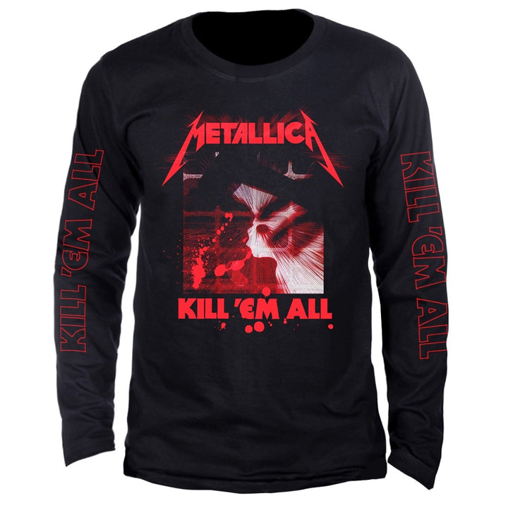 Camiseta Manga Longa Metallica Kill 'Em All