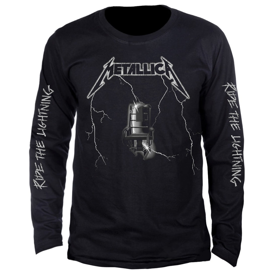 Camiseta Manga Longa Metallica Ride The Lightning