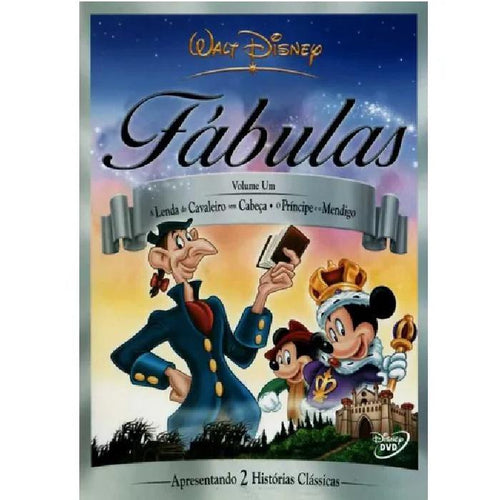 Fábulas Disney Vol 1 -  A Lenda Do Cavaleiro Sem Cabeça + O Príncipe E O Mendigo - DVD