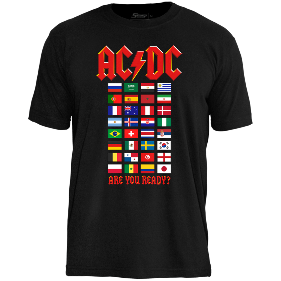 Camiseta AC/DC Flags