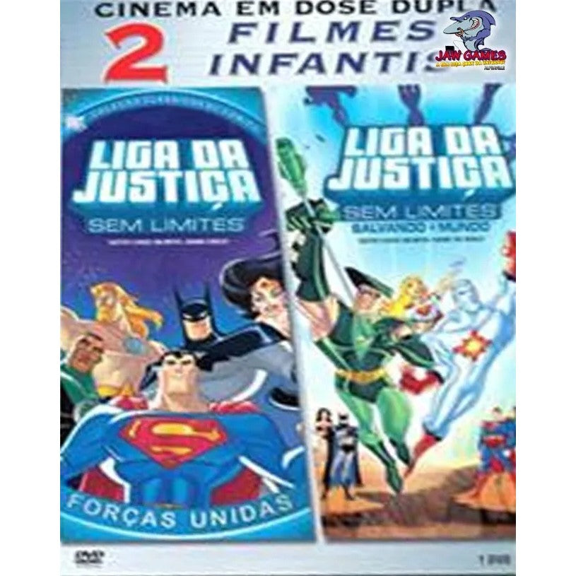 Liga Da Justiça Força Unidas + Liga Da Justiça Sem Limites Salvando O Mundo -  DVD