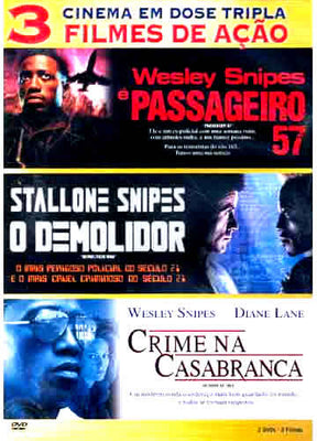 Coleção - É Passageiro 57 + O Demolidor + Crime Na Casa Branca - 3 DVD