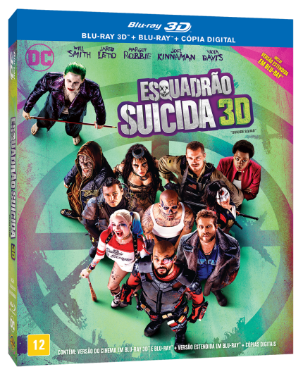 Esquadrão Suicida - Blu Ray 3D + Blu Ray + Cópia Digital