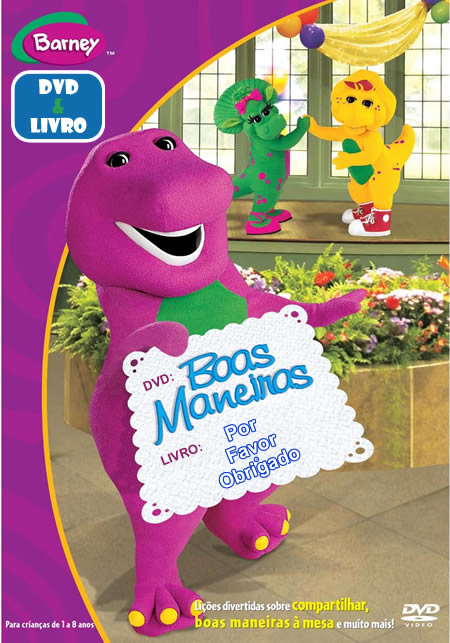 Barney - DVD: As Boas Maneiras + Livro: Por Favor e Obrigado - DVD + LIVRO