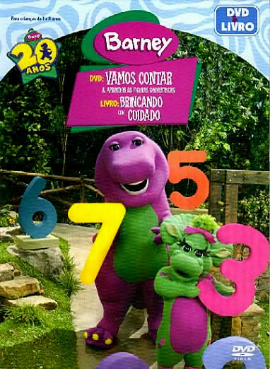 Barney: DVD: Vamos Contar e Aprender as Figuras Geométricas + Livro: Brincando com Cuidado - DVD + Livro