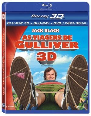 As Viagens de Gulliver - Blu Ray 3D+Blu Ray+DVD/Cópia Digital