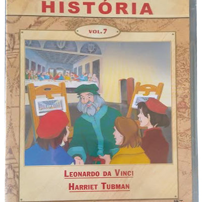 Grandes Personagens da História, Vol 7 - Leonardo da Vinci + Harriet Tubman - DVD