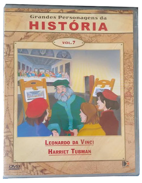 Grandes Personagens da História, Vol 7 - Leonardo da Vinci + Harriet Tubman - DVD