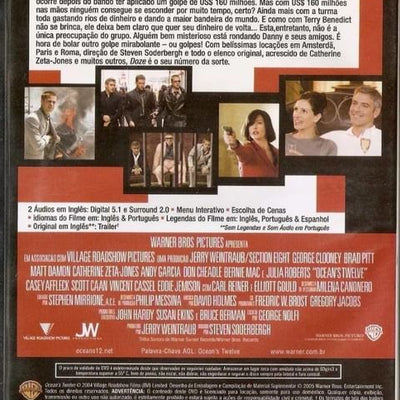 Doze Homens E Outro Segredo Dvd - verso
