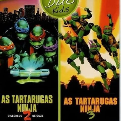 As Tartarugas Ninja 2 E 3 Duo Kids Dvd