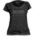 Baby Look Stamp Especial AC/DC Black In Black Preta 1