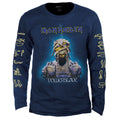 Camiseta Manga Longa Iron Maiden Powerslave Azul 1