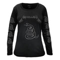 Camiseta Feminina Manga Longa Metallica Black Album 1