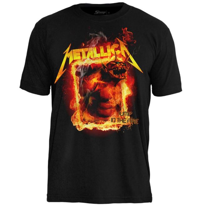 Camiseta Metallica Jump In The Fire