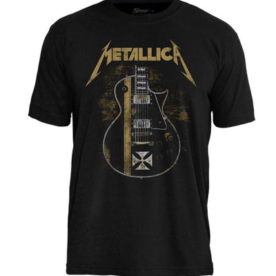 Camiseta Metallica Hetfield Iron Cross Guitar