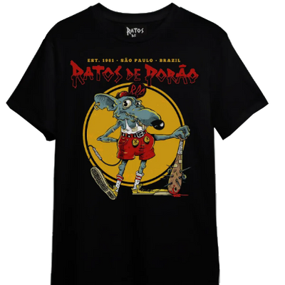 Camiseta Ratos de Porão Mickey Pirata
