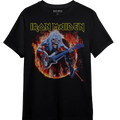 Camiseta Iron Maiden Fear Live Flames 1