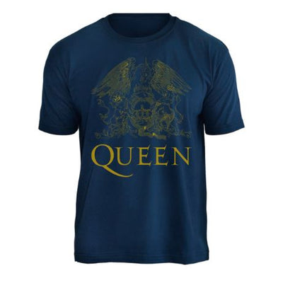 Camiseta Queen Logo azul