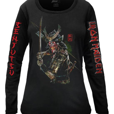 Camiseta Feminina Manga Longa Iron Maiden Senjutsu Album