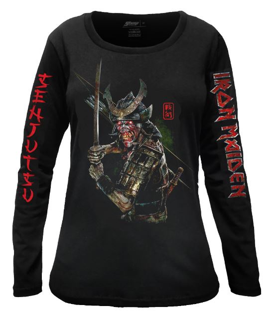 Camiseta Feminina Manga Longa Iron Maiden Senjutsu Album