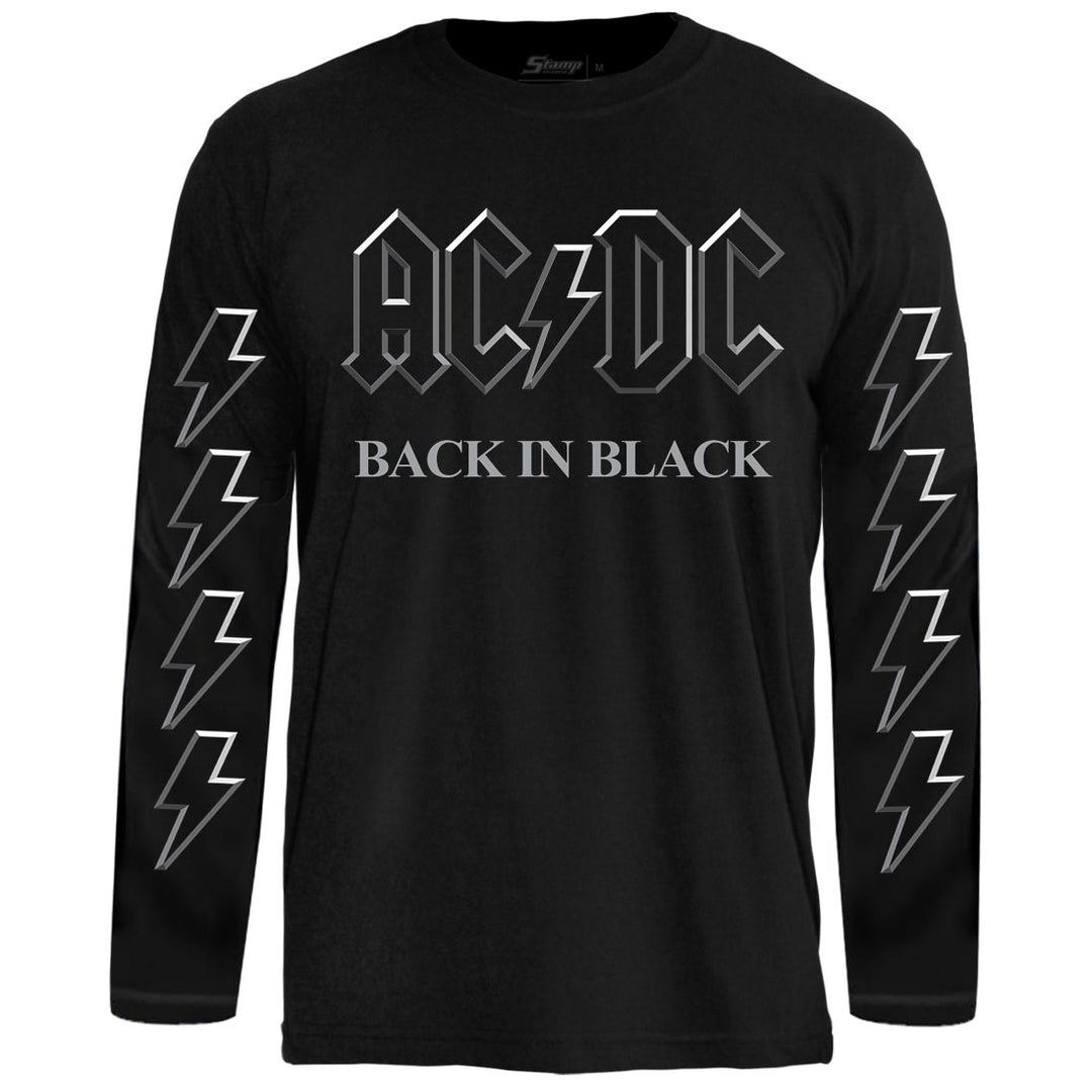 Camiseta Manga Longa AC/DC Back In Black