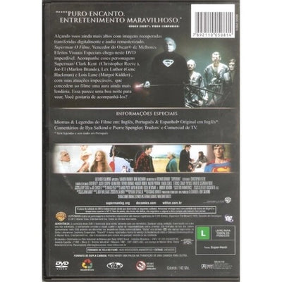 Superman O Filme Dvd - verso