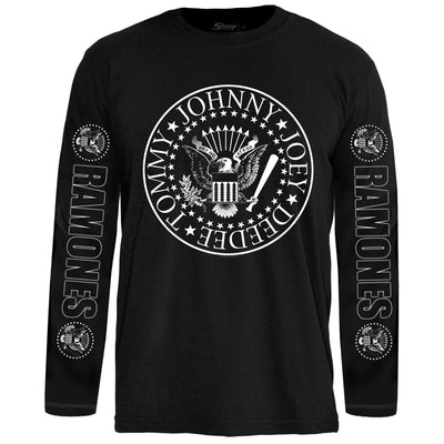 Camiseta Manga Longa Ramones Hey Ho, Lets Go