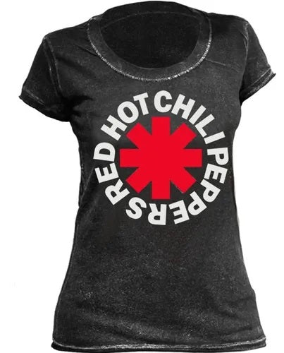 Baby Look Stamp Especial Red Hot Chilli Peppers