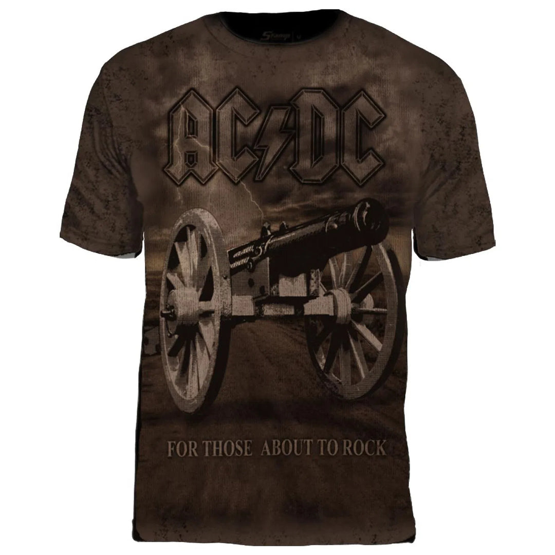 Camiseta Full Print Acdc For Those About To Rock