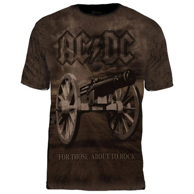 Camiseta Full Print Acdc For Those About To Rock - verso