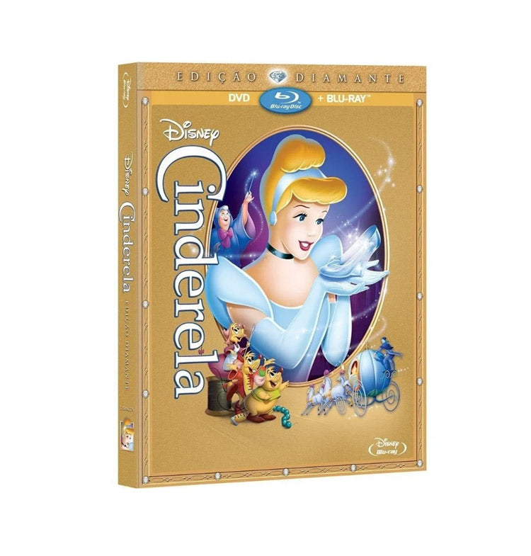 Cinderela Edição Diamante Duplo Enluvado - Blu Ray + DVD