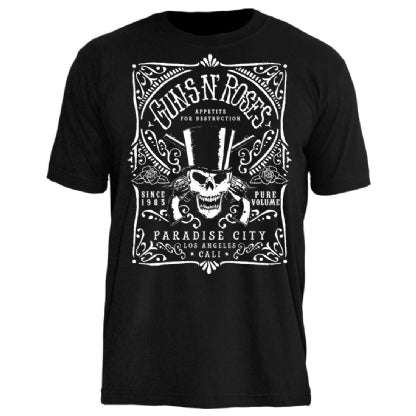 Camiseta Guns N' Roses Whiskey Label