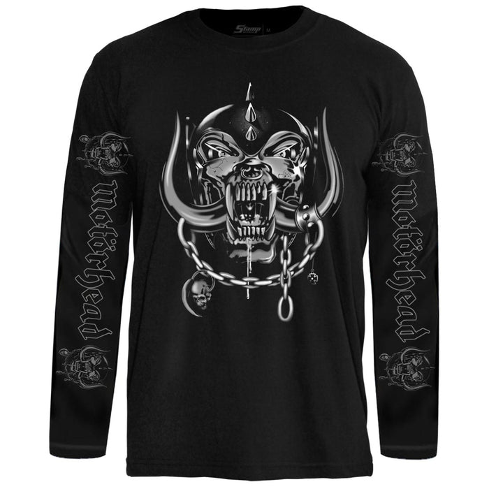 Camiseta Manga Longa Motorhead Logo Snaggletooth