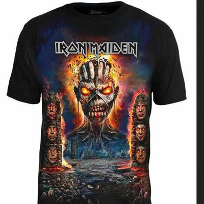 Camiseta Premium Iron Maiden Fiery