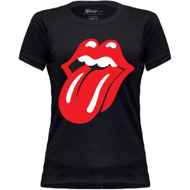 Stamp Baby Look Rolling Stones Logo