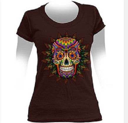 BABY LOOK STAMP  MEXICAN FLORAL