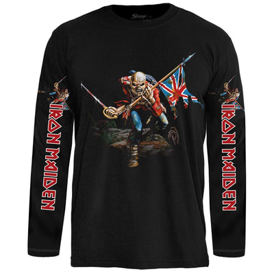 Camiseta Manga Longa Iron Maiden The Trooper