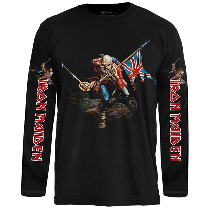 Camiseta Manga Longa Iron Maiden The Trooper