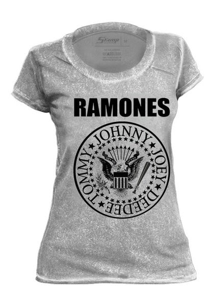 Baby Look Stamp Especial Ramones Johnny Joey Deedee Tommy,