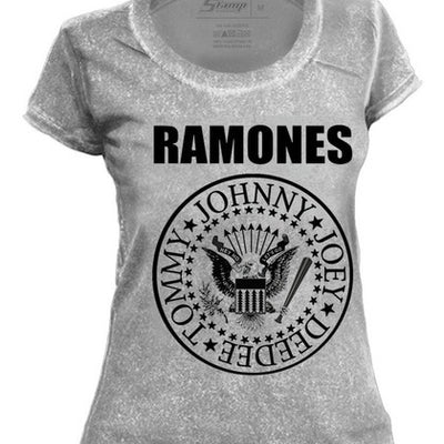 Baby Look Stamp Especial Ramones Johnny Joey Deedee Tommy,